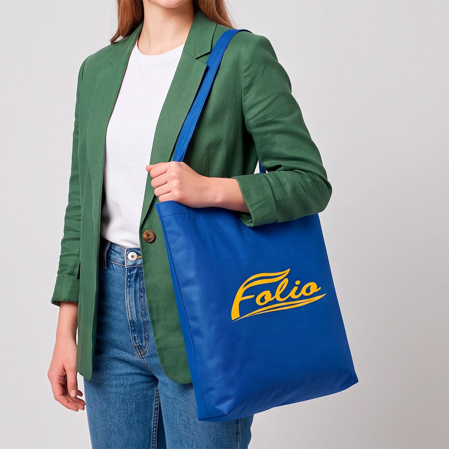 Еко-Сумка зі спанбонду синя