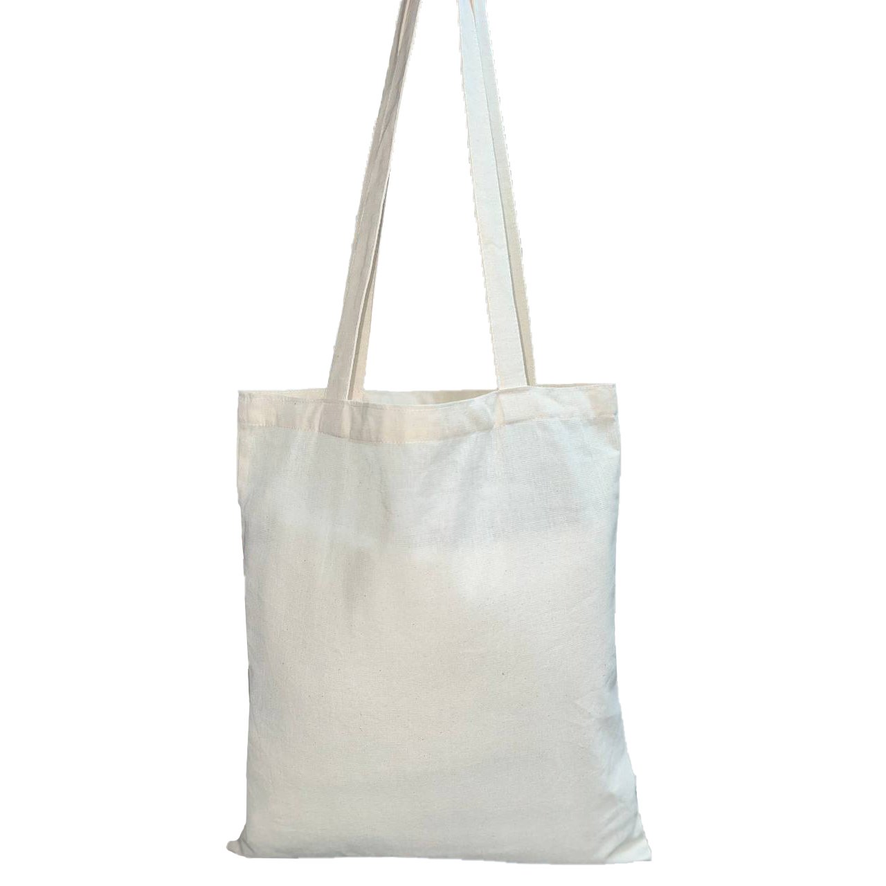 Сумка з бязі натурального кольору